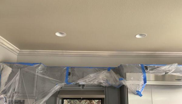 Paint all over crown moulding