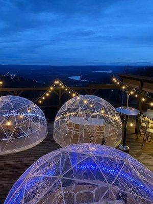 View from top deck looking at the Igloos and TN river.