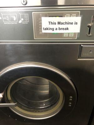 Over 25% of their machines are out of order