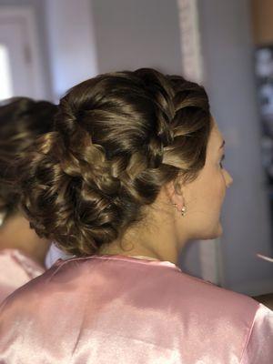 Bridesmaid updo