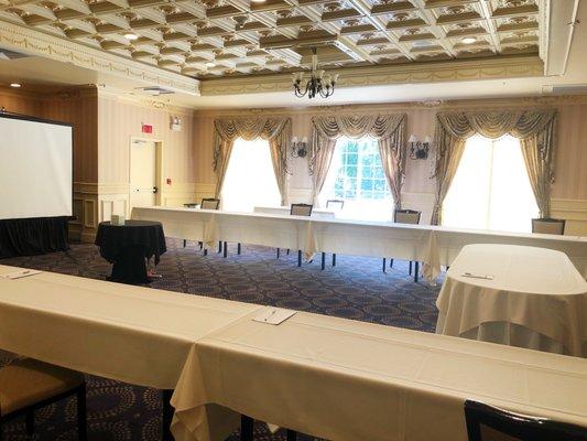 Corporate Meeting Space Available for 10-50 people - with social distancing seating