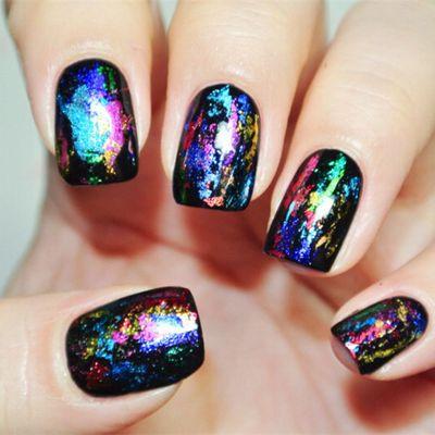 foil nail art additional $25 to service