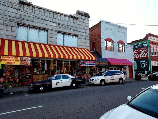 Mount Airy North Carolina non Hollywood home of the Andy Griffith Show.