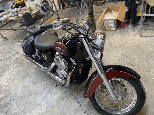 Honda shadow motorcycle