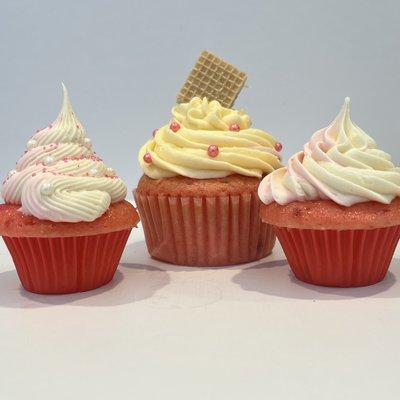 Strawberry cupcakes