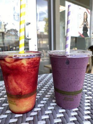 Golden Gate Smoothie & Purple Reign Smoothie