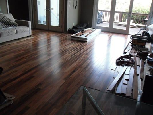 Patagonian Rosewood installed by Designers Hardwood