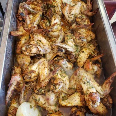 Baked chicken wings