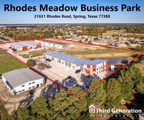 21631 Rhodes Meadow Business Park in Spring, Texas! Brand new development and leasing now!