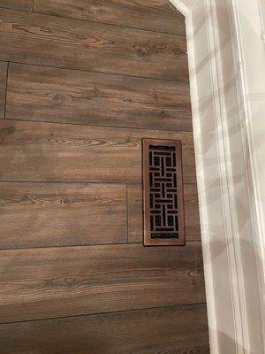 New Floor Registers. Inexpensive & easy to do.