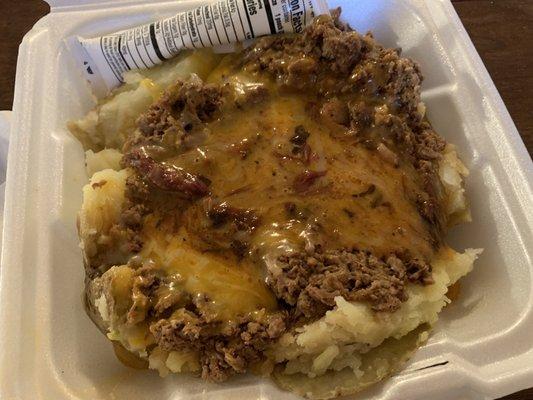 Stuffed BBQ baked potato