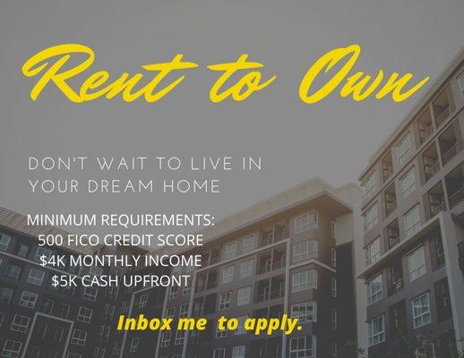 Why rent when you can own?