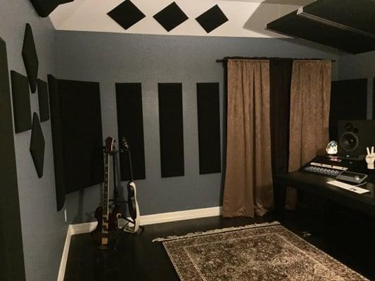 Recording studio build.