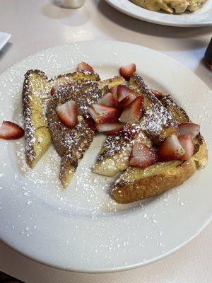 French Toast Combo with fresh strawberries