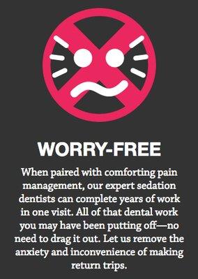 When paired with comforting pain management, our expert sedation dentists can complete years of work in just one visit.