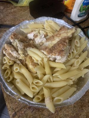 This is the chicken francese that is dry