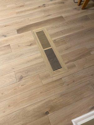 Custom in floor vent to match floor