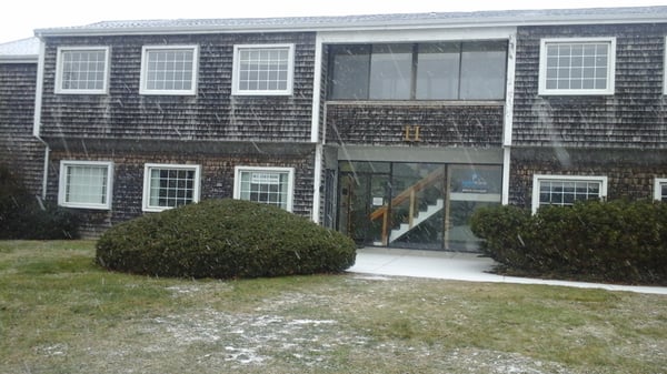 Photo of our building and the outer lobby.