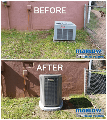 Lennox Outdoor Unit - An example of the high-quality work that Marlow Mechanical employees put in to every Installation.