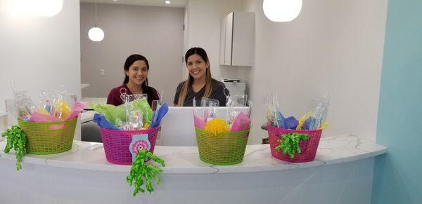 Our lovely dental assistants: Victoria and Veronica