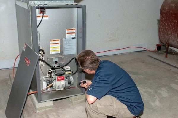 Inspecting the Furnace