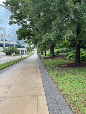 Sidewalk down to the water