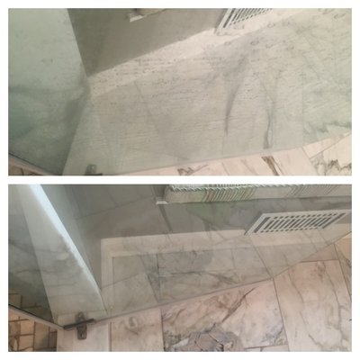 Shower Glass Restoration.