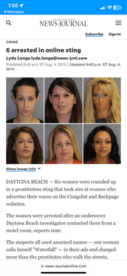 Prostitution sting *