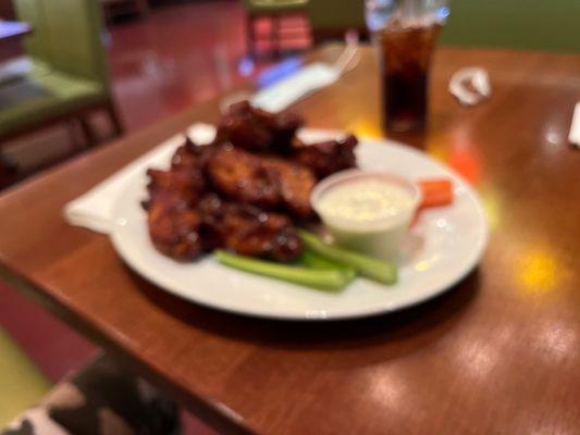 Honey barbecue wings