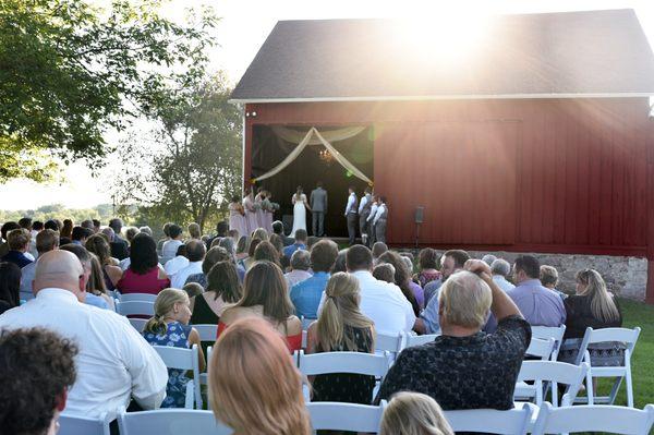 Wedding Ceremony at a Farm