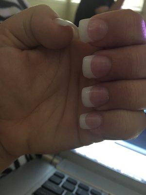 Full set done with off white tips