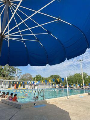 Pool during small swim class.