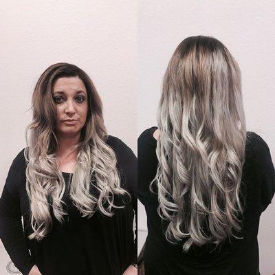 Extensions and silver color!