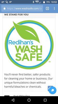 Wash safe products is what we use. We are a certified Wash safe Contractor.