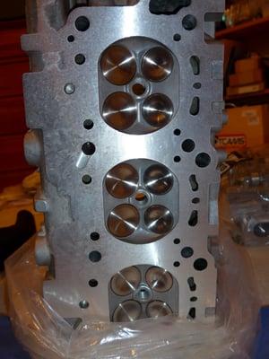 300zx 30p Combustion chambers after extensive work by Speed Specialties.