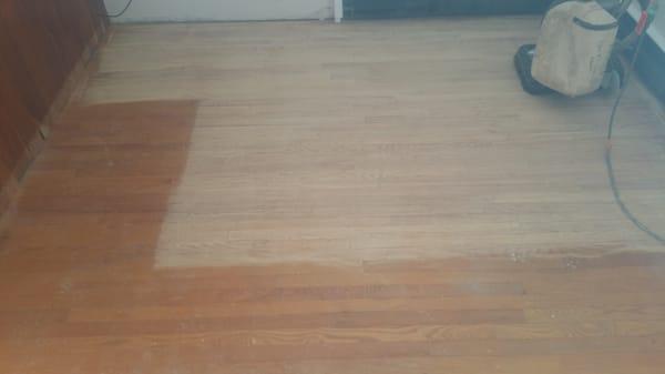 Refinish Hardwood During