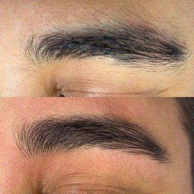 Brow waxing