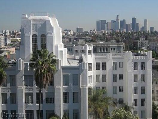 Downtown LA view behind Wilshire Mediterranean... pics from Rent.com