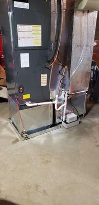 New air handler installed, Goodman product.