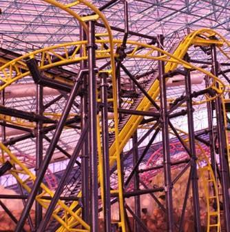 The El Loco Coaster at the Adventuredome at Circus Circus.