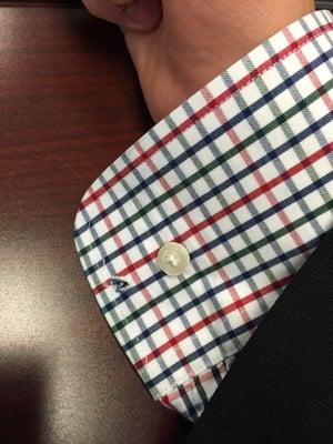 Hole ripped in my new shirt that they claimed happened before I dropped it off.