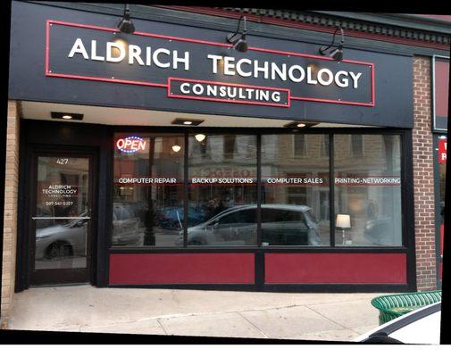 Front of Aldrich Technology.