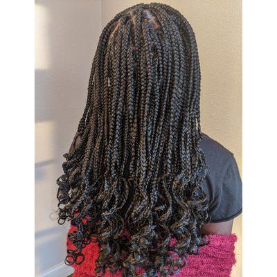 Medium Box Braids