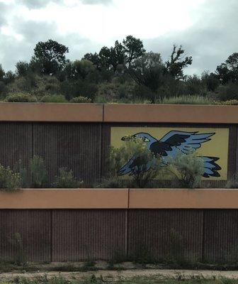 Paintings on the highway walls