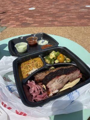 Sichuan lamb rib, Brisket, Daal Chawaal and Kachumber Salad