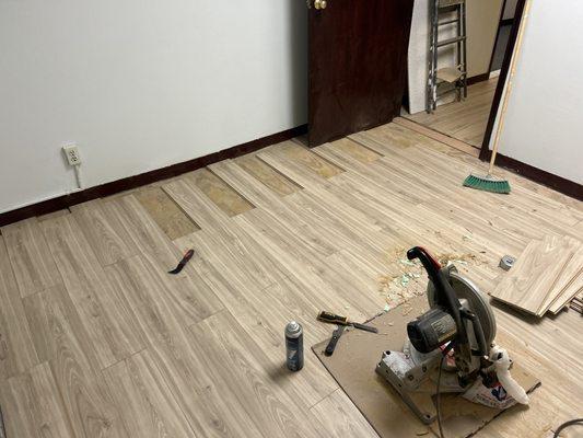 Flooring installation