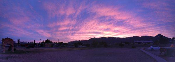 Sunset over the Franklin Mountains