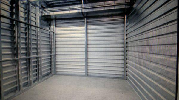 Picture of the inside of a mini storage unit