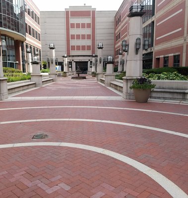 Leighton Plaza across from the court house