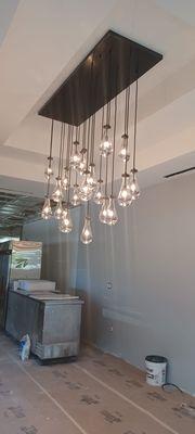 Beautiful Chandelier installed for a Restaurant